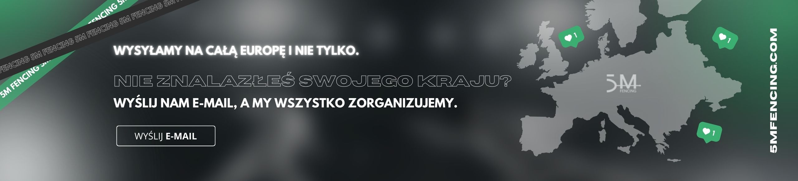 Wysyłamy materiały szermiercze po całej Europie i dalej.