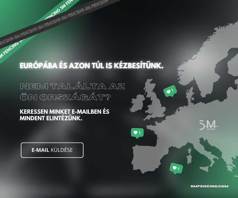 Párbajtőri anyagokat küldünk az egész Európában és azon túl.