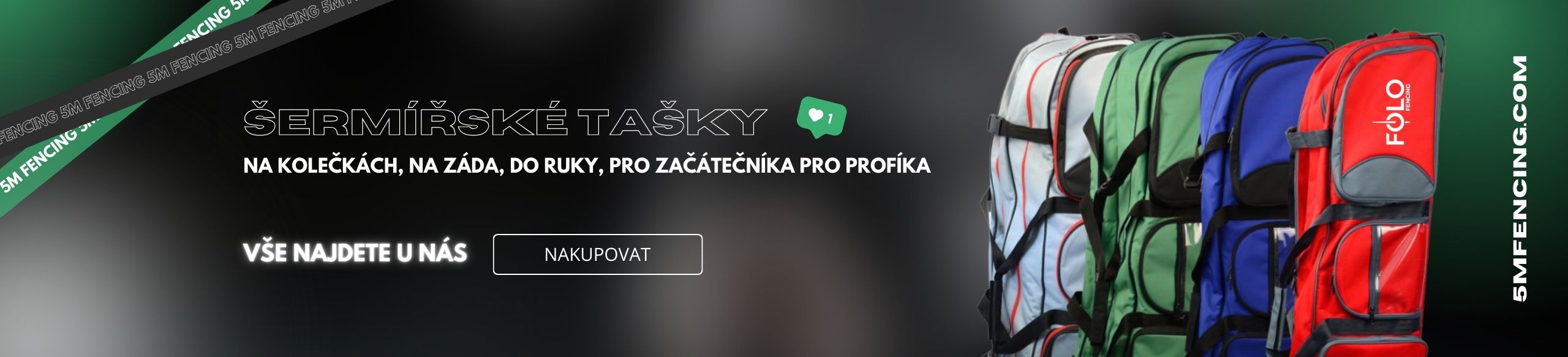 Šermířské tašky do ruky i na kolečkách pro každého