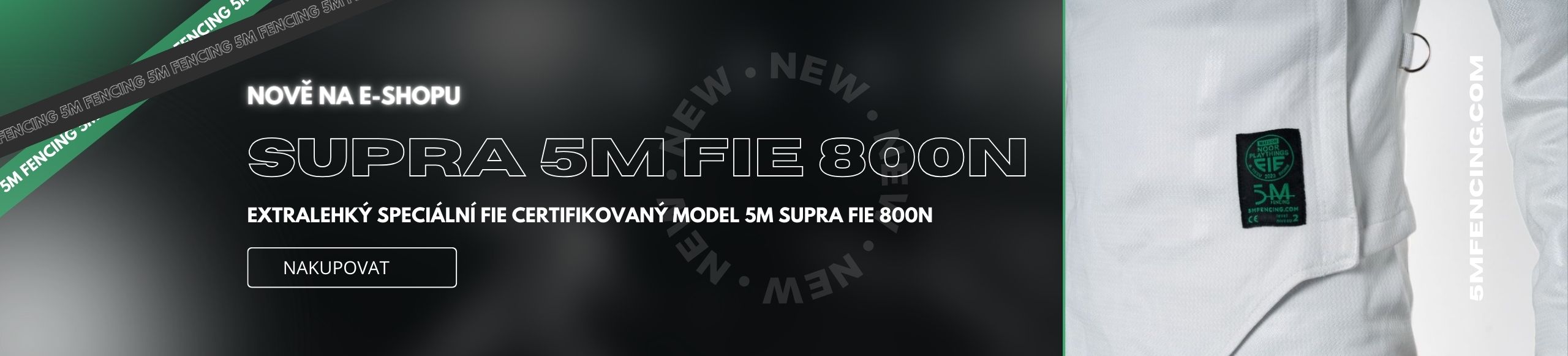 Nové 5M Supra  FIE 800N dresy a kalhoty
