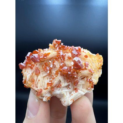 Vanadinit a Baryt - Mibladen, Maroko