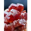 prirodni mineral vanadinit baryt kalcit detail