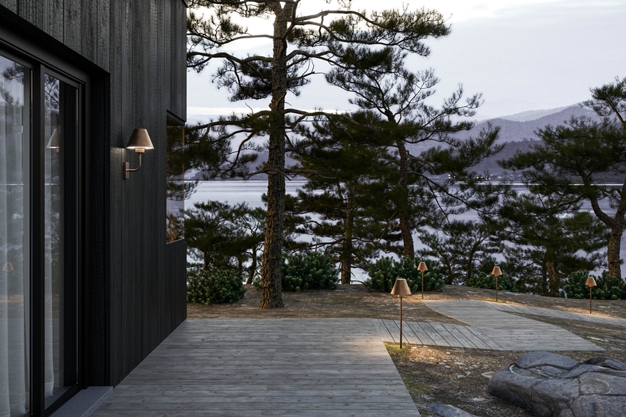 svítidla na stěny teras