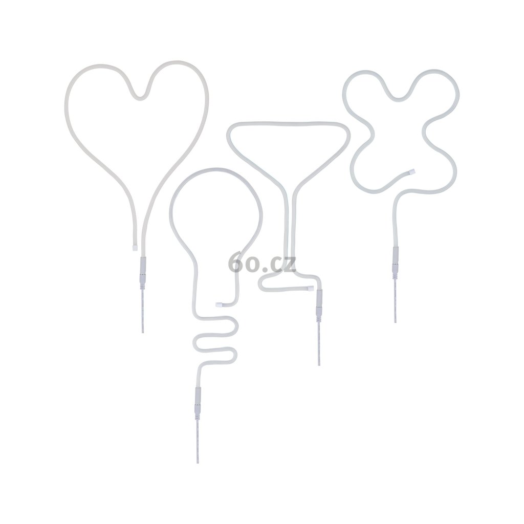 31929 10 paulmann neon colorflex usb pasek sada 4x1m 4 5w 5v bily plast modra zelena oranzova fialova
