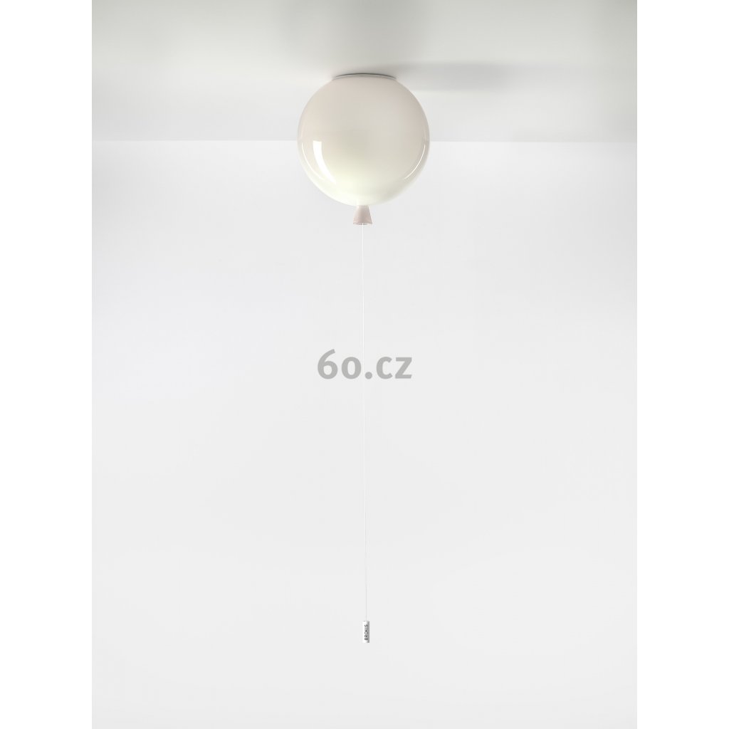 6738 7 brokis memory stropni svitici balonek ze svetle ruzoveho skla 1x15w e27 prum 25cm
