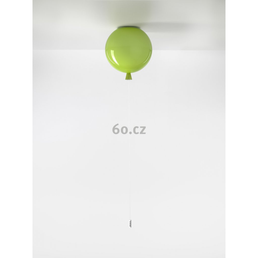 6747 7 brokis memory stropni svitici balonek ze zeleneho skla 1x15w e27 prum 25cm