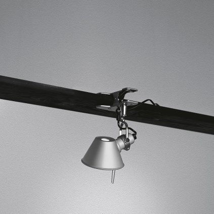 Artemide Tolomeo Micro pinza, hliníková lampa s klipem, 9W LED 3000K, hliník, 20cm
