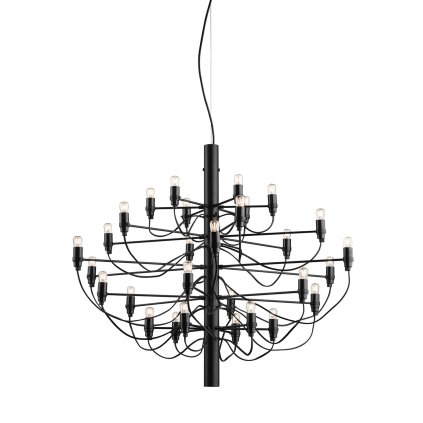 Flos 2097-30, luxusní matně černý lustr, 30x15W E14 čirá, prům. 88cm, výška 72cm