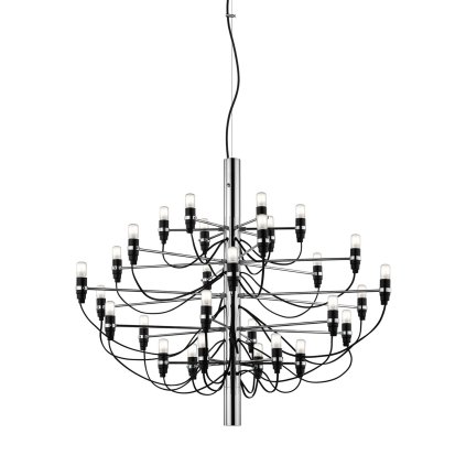 Flos 2097-30, luxusní chromový lustr, 30x15W E14 čirá, prům. 88cm, výška 72cm