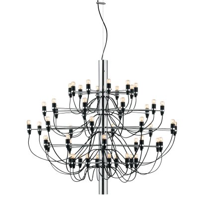 Flos 2097-50, luxusní chromový lustr, 50x15W E14 čirá, prům. 100cm, výška 88cm