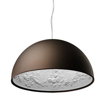 10833 1 flos skygarden s1 matne hnede zavesne svitidlo s vnitrnim stukem 1x105w e27 prum 60cm