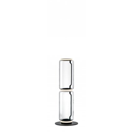 Flos Noctambule F2 High Cylinders Small Base, stojací lampa ze skla se stmívačem, 3x9W LED 2700K, výška 111cm