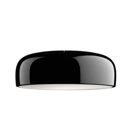 Flos Smithfield C Pro, leskle černé stropní svítidlo, 45W LED 2700K stmívatelné, prům. 60cm