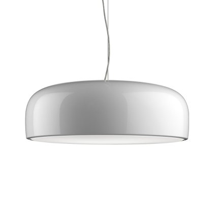 Flos Smithfield S Pro, bílé závěsné svítidlo, 45W LED 2700K stmívatelné, prům. 60cm