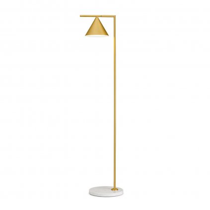 11049 5 flos captain flint lampa se stmivacem v kombinace mramoru a mosazi 20w led 2700k vyska 153 7cm