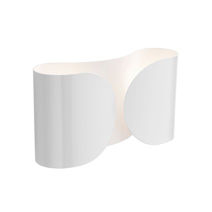 Flos Foglio, designové nástěnné svítidlo, 2x100W E27, bílá, délka 37cm