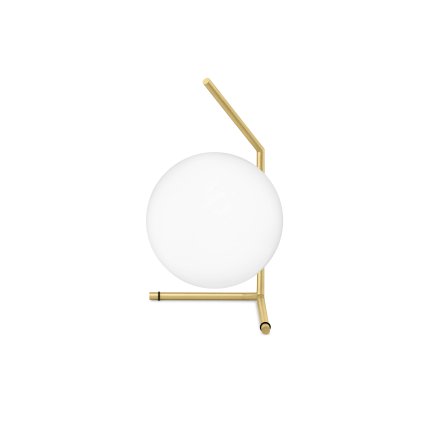 Flos IC Lights T1 Low, designová lampa se stmívačem, 1x60W E14, mosaz, Ø 20cm, výška 38cm
