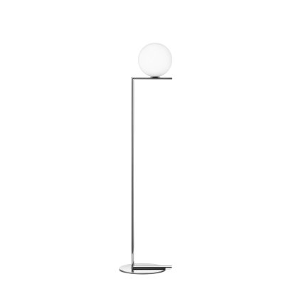 Flos IC Lights F1, designová stojací lampa se stmívačem, 1x60W E14, chrom, Ø 20cm, výška 135cm