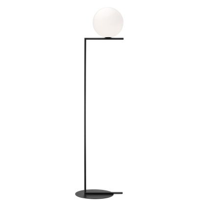 Flos IC Lights F2, designová stojací lampa se stmívačem, 1x205W E27, černá, Ø 30cm, výška 185cm