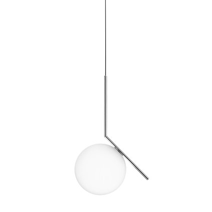 Flos IC Lights S2, designové závěsné svítidlo, 1x205W E27, chrom, Ø 30cm