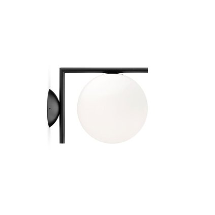 Flos IC Lights C/W1, designové svítidlo, 1x60W E14, černá, Ø 20cm