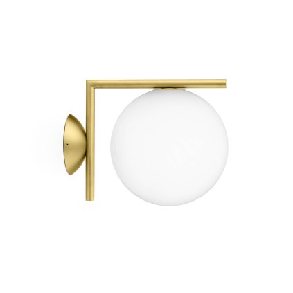 Flos IC Lights C/W1, designové svítidlo, 1x60W E14, mosaz, Ø 20cm