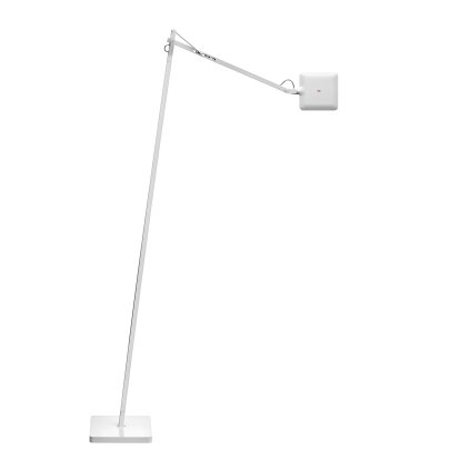 Flos Kelvin LED Floor, bílá stojací lampa pro čtení, 8W LED 3000K, 110+67cm