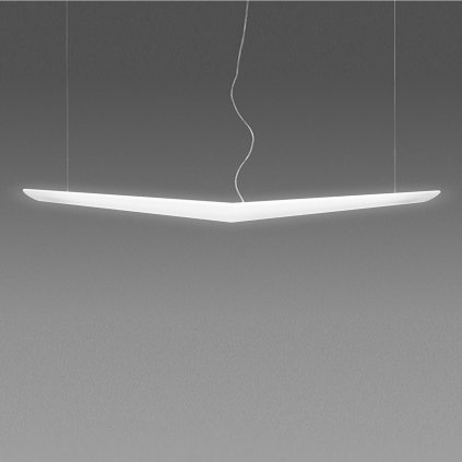 Artemide Mouette Symmetric 2500, závěsné designové svítidlo, 105W LED 3000K, 255cm, délka závěsu 590cm