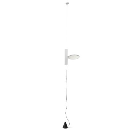 Flos OK, bílé svítidlo mezi podlahu a strop se stmívačem, 18W LED 2700K, max. 400cm