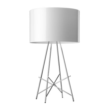 Flos Ray T, stolní lampa s bílým širmem a stmívačem, 1x105W E27, výška 67 cm