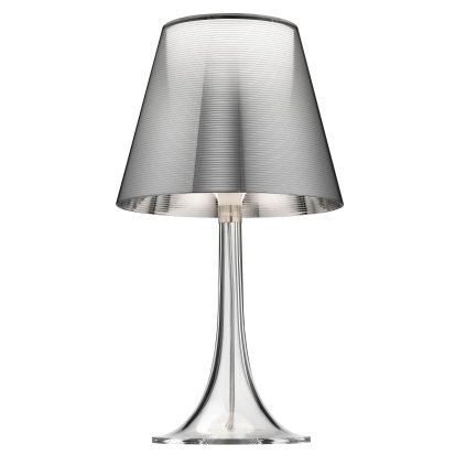 Flos Miss K, stolní lampička se stmívačem, 1x70W E27, aluminizovaná stříbrná, výška 43cm