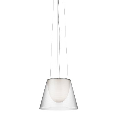 Flos KTribe S2, designové závěsné svítidlo, 1x150W E27, čirá, prům. 39cm