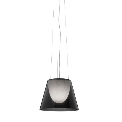 Flos KTribe S2, designové závěsné svítidlo, 1x150W E27, kouřová, prům. 39cm