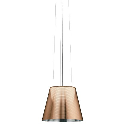 Flos KTribe S2, designové závěsné svítidlo, 1x150W E27, aluminizovaný bronz, prům. 39cm