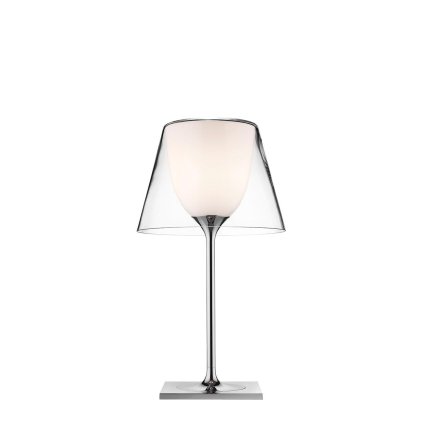 Flos KTribe T1 Glass, designová stolní lampa se stmívačem, 1x70W E27, čirá, výška 56cm