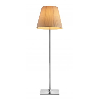 Flos KTribe F3, designová stojací lampa se stmívačem, 1x205W E27, světle hnědý textil, výška 183cm