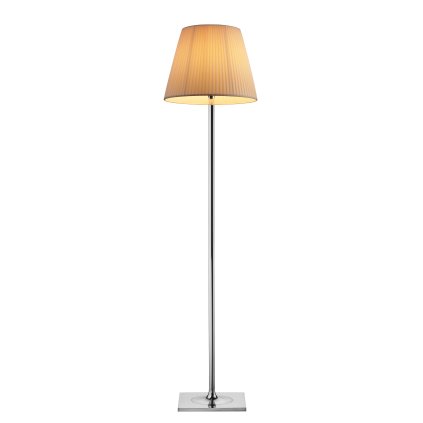 Flos KTribe F2, designová stojací lampa se stmívačem, 1x150W E27, světle hnědý textil, výška 162cm