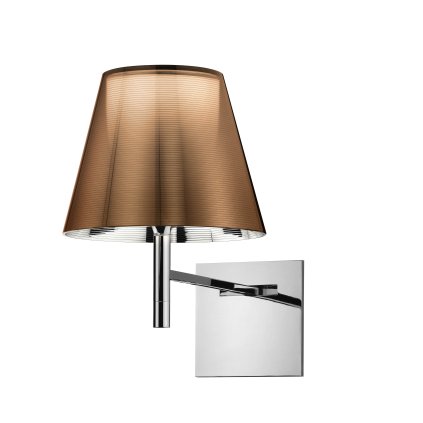 Flos KTribe W, designové nástěnné lampa se stmívačem, 1x70W E27, aluminizovaná bronzová, výška 35cm