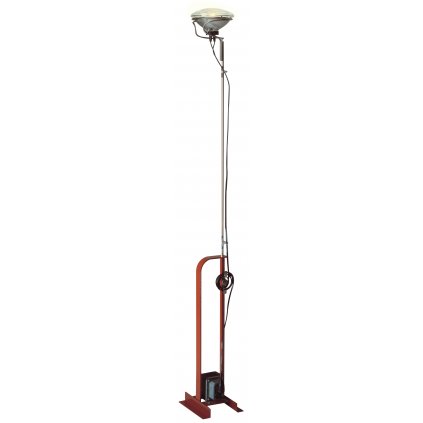 11589 2 flos toio cervena industrialni lampa pro neprime osvetleni 1x300w par56 mfl vyska az 195cm