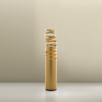 Artemide Decomposé Light, zlatá stolní lampička s vypínačem, 1x8W E27, výška 61cm