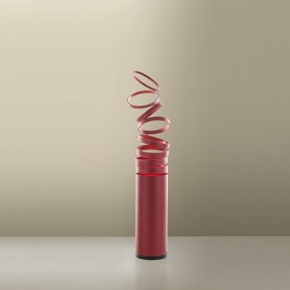 Artemide Decomposé Light, červená stolní lampička s vypínačem, 1x8W E27, výška 61cm