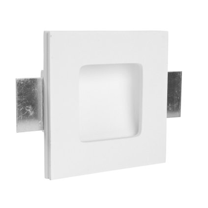 Linea Light Gypsum_WRQ, sádrové svítidlo do stěny, 1W LED 3000K, 8,6x8,6cm