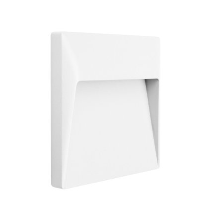 Linea Light Envelope_W Wall-Recessed, bílé nástěnné svítidlo, 7W LED 3000K, 17x16,8cm, IP65
