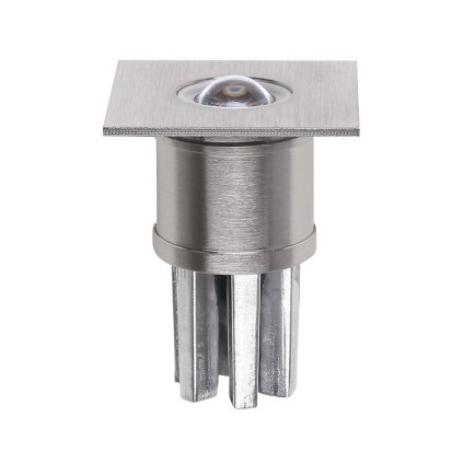 iLed Nitum_Q, zápustné svítidlo, 2W LED 3000K,  úhel svícení 30°, matný nikl, 4x4cm, IP44