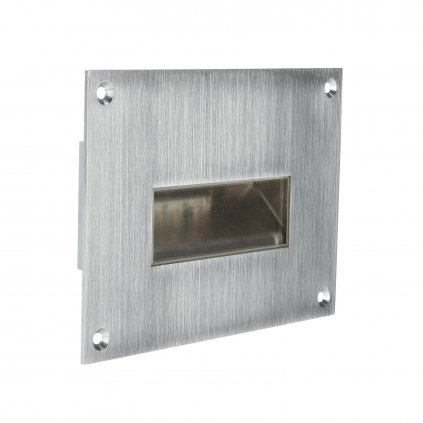 15537 iled chim exterierove zapustene svitidlo do zdi 2x2w led 4000k 15 8x11 3cm nerez ip66