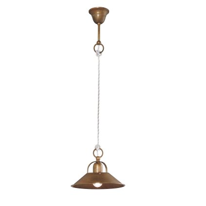 Il Fanale Cascina, závěsné svítidlo z mosazi, 1x46W E27, prům.23cm