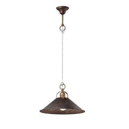 Il Fanale Cascina, závěsné svítidlo z mosazi, 1x46W E27, prům.36cm