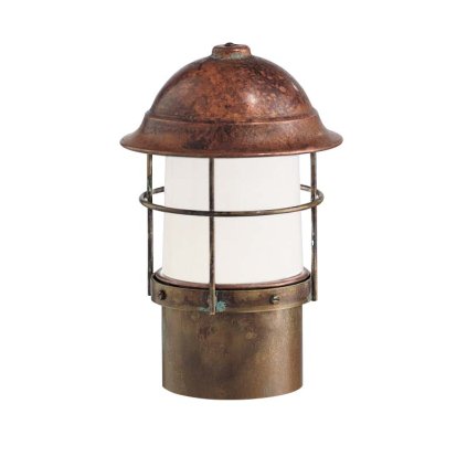 Il Fanale Garden, venkovní sloupkové svítidlo z mosazi a mědi, 1x57W E27, výška 26cm, IP44