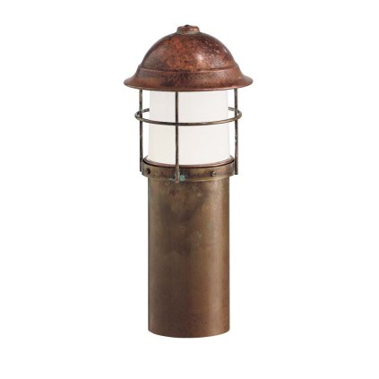 Il Fanale Garden, venkovní sloupkové svítidlo z mosazi a mědi, 1x57W E27, výška 34cm, IP44