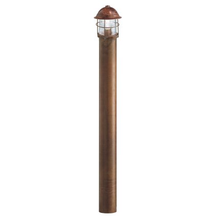 Il Fanale Garden, venkovní sloupkové svítidlo z mosazi a mědi, 1x57W E27, výška 116cm, IP44